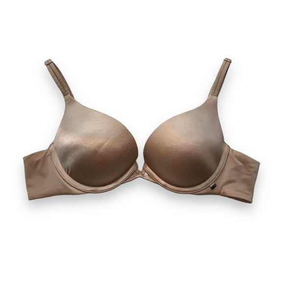 Victoria's Secret Other - VICTORIA'S SECRET SATIN TAN PUSH-UP BRA · SIZE 34A